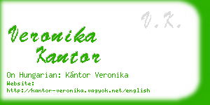 veronika kantor business card